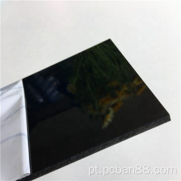 Placa de resistência para PC reforçada preta de 4 mm